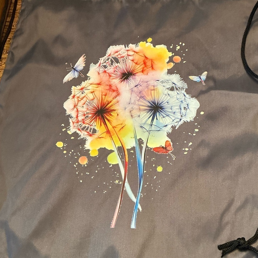 Hand pressed Drawstring Backpack, BN - Picture 2 of 2